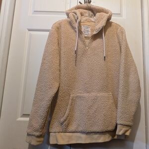 Rumors Original Clothing Cozy Sherpa Pullover Hoodie Size Large Vintage Warm